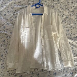 Gauzy white blouse